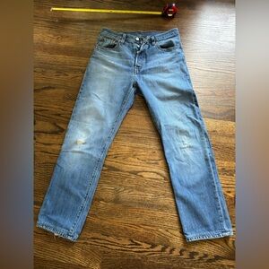 Levi 501 womens cropped jean